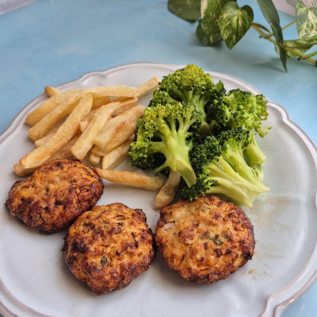 Ζουμερά μπιφτέκια κοτόπουλου στo air fryer για υποστήριξη της θεραπείας GLP-1.